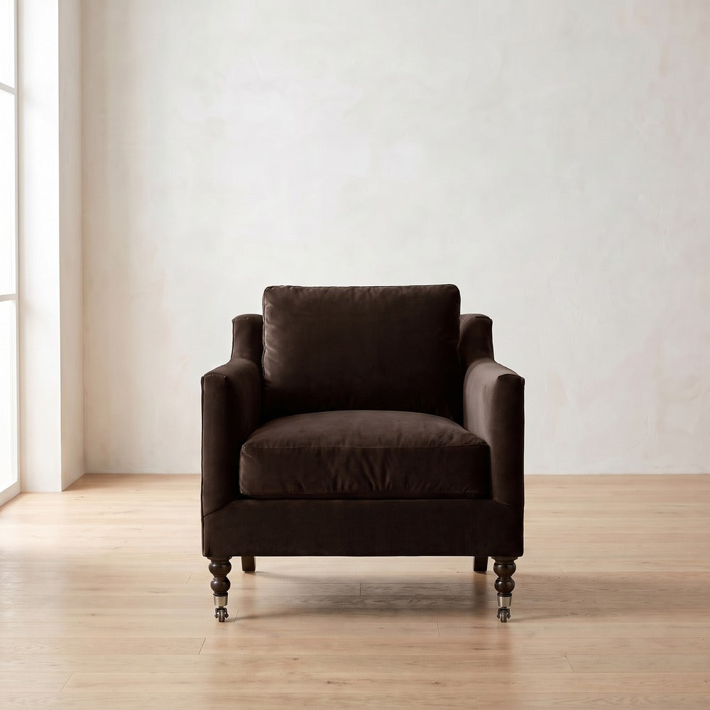 Madeline Chair in Bark Velvet