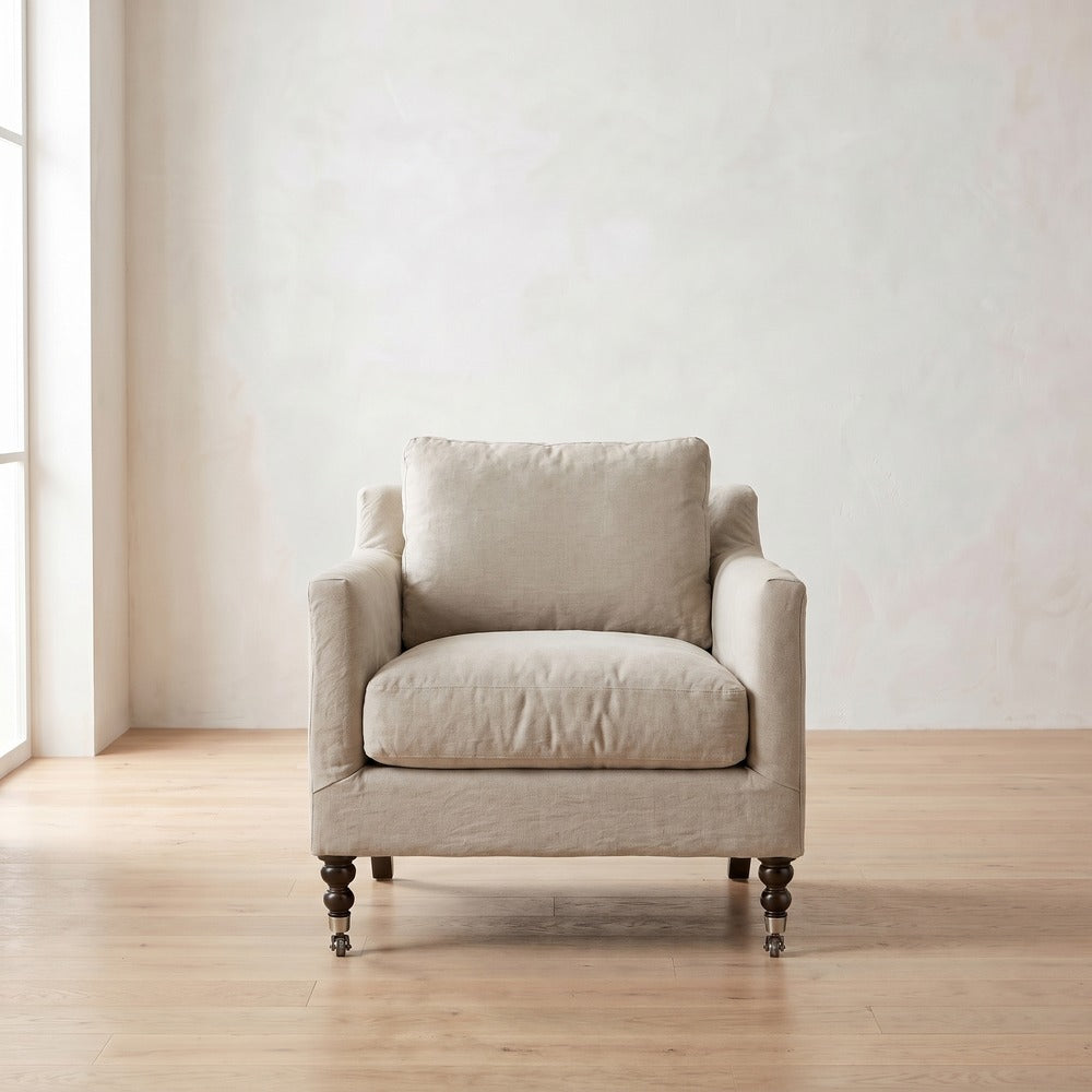 Madeline Chair in Natural Linen