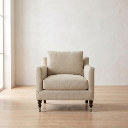 Madeline Chair in Natural Performance Linen