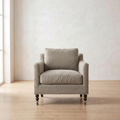 Madeline Chair in Putty Linen