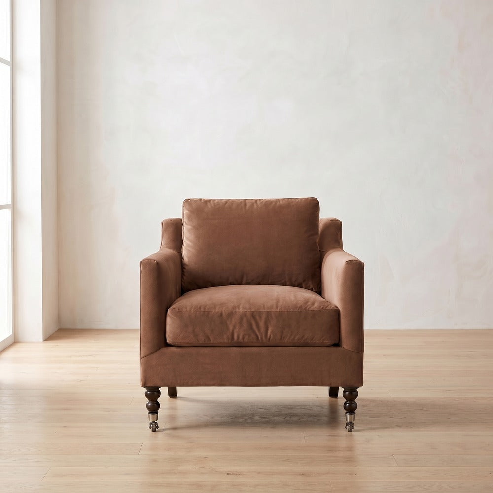 Madeline Chair in Terracotta Linen