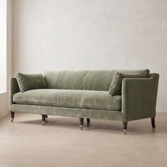 Madeline Sofa in Antique Moss, alternate view