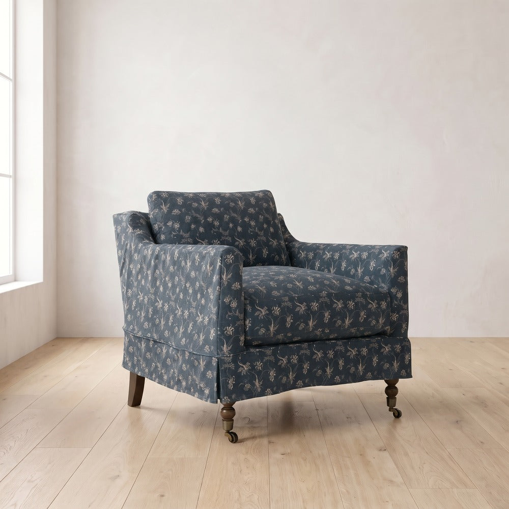 Madeline Short Skirt Chair, styled at home
