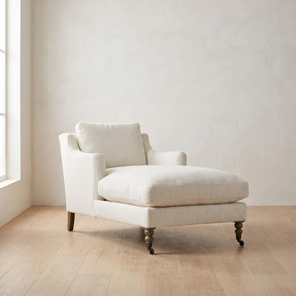 Madeline Short Skirt Chaise Chair