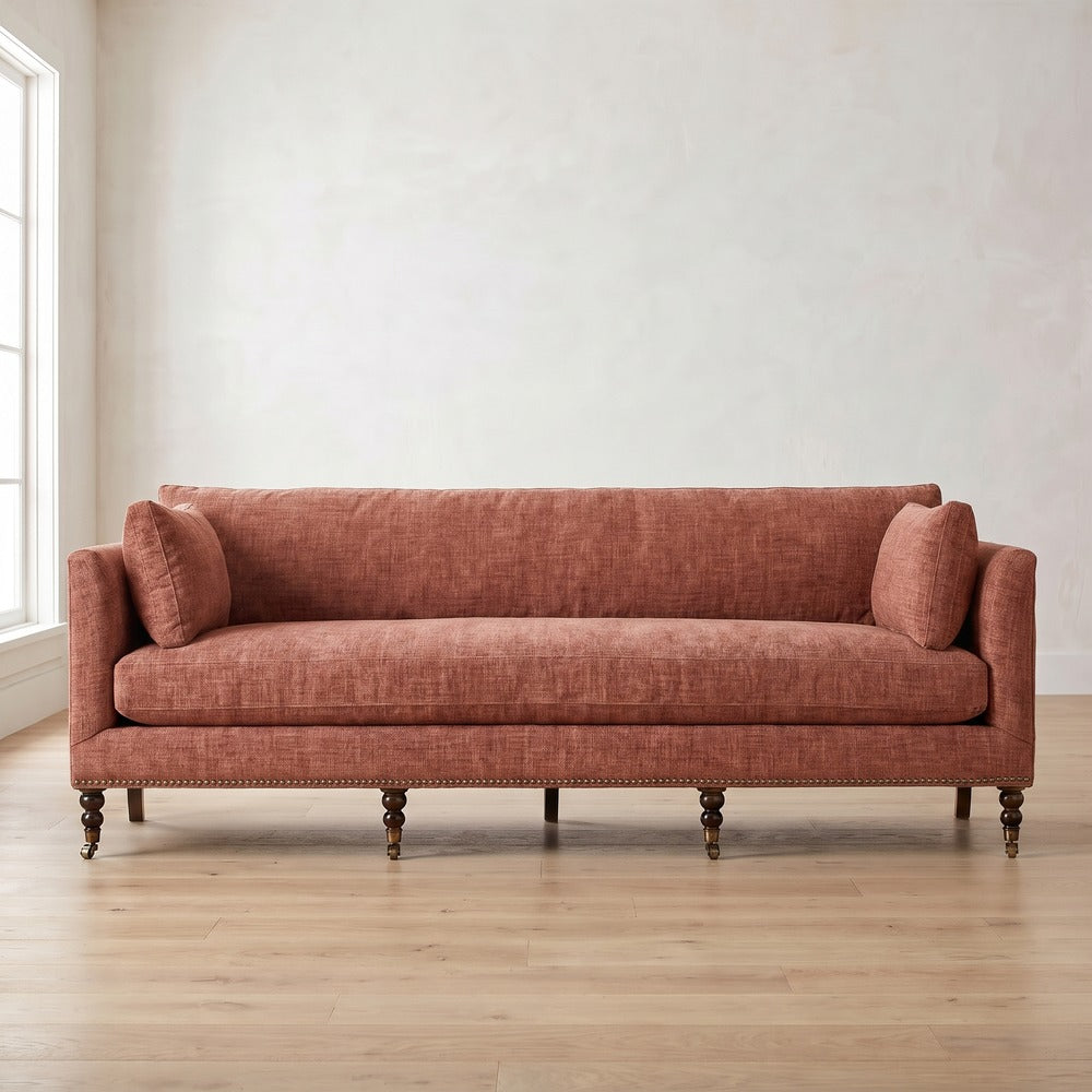 Madeline Sofa in Brick Chenille