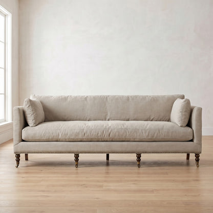 Madeline Sofa in Natural Linen