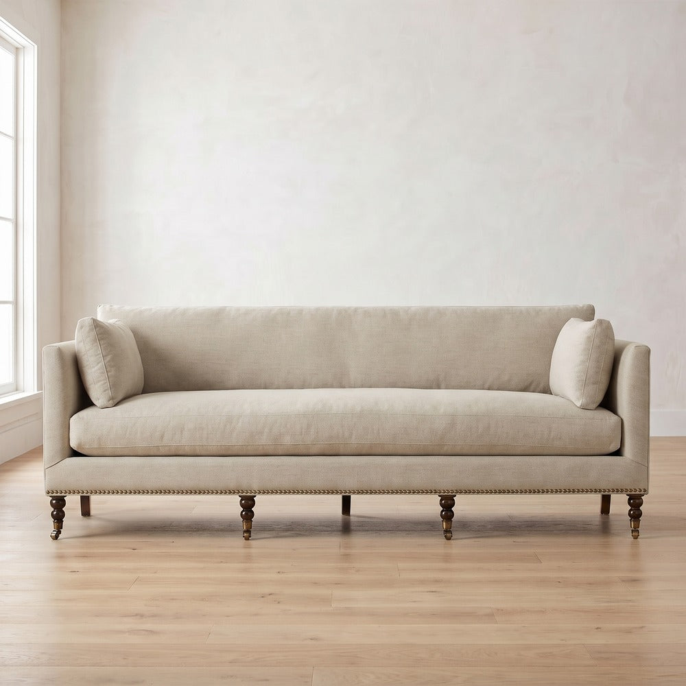 Madeline Sofa in Natural Performance Linen