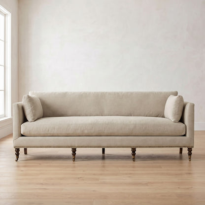Madeline Sofa in Natural Performance Linen