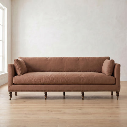 Madeline Sofa in Terracotta Linen