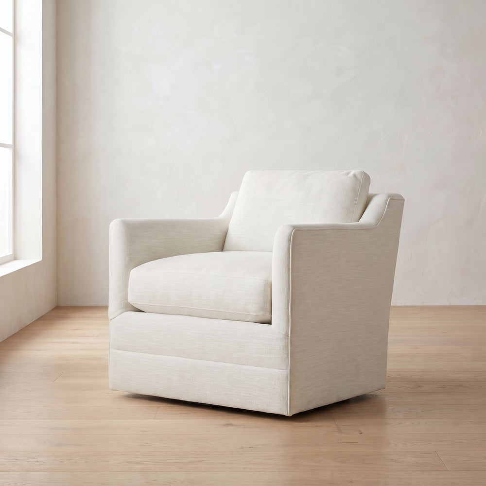 Madeline Swivel Chair, styled at home