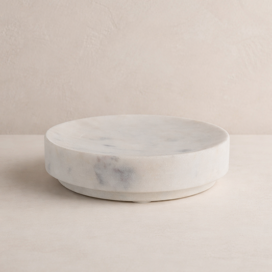 Marble Round Soap Dish