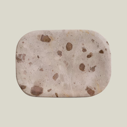 Taupe Marble Soap Dish