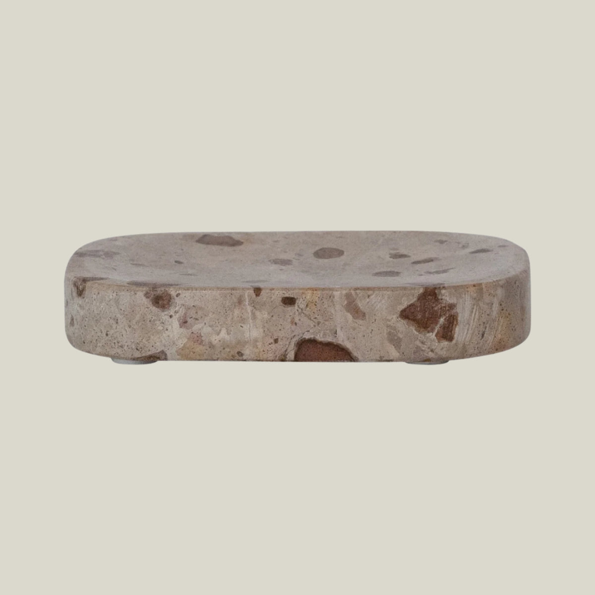 Taupe Marble Soap Dish