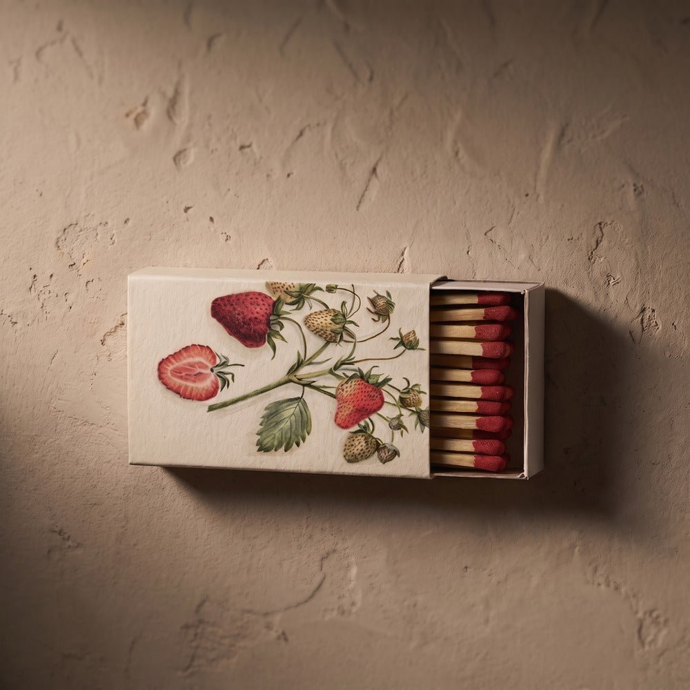 Matches in Box, Strawberries, styled at home