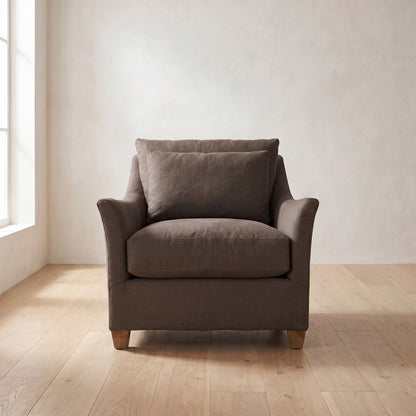 Moreau Chair in Bark Linen