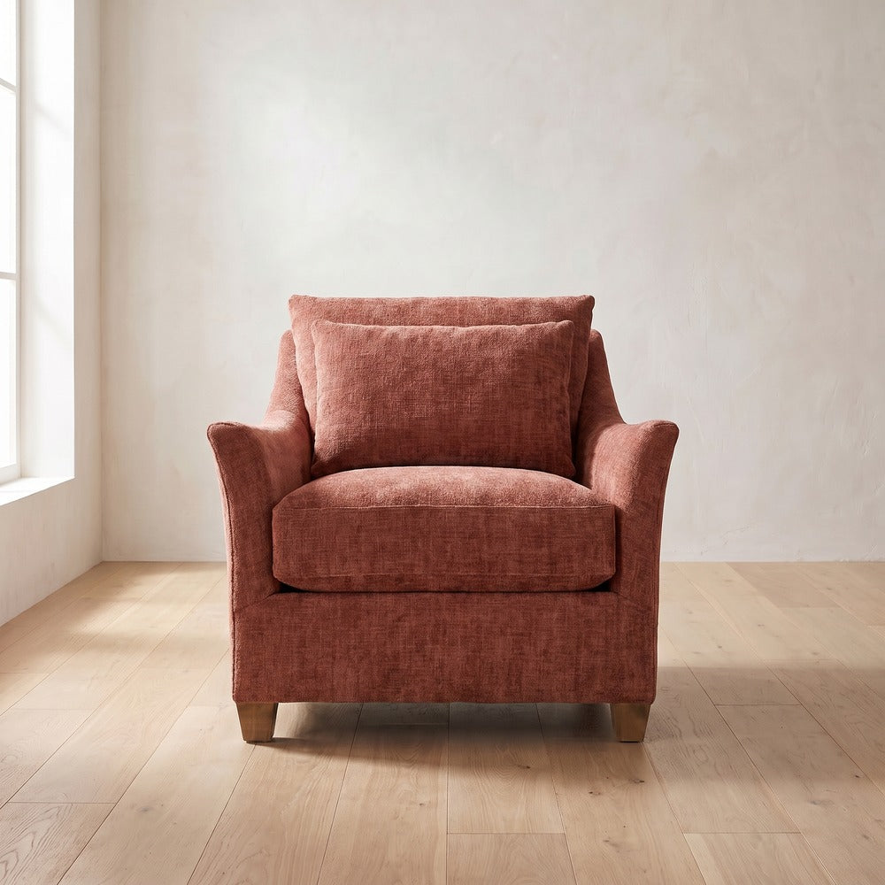 Moreau Chair in Brick Chenille