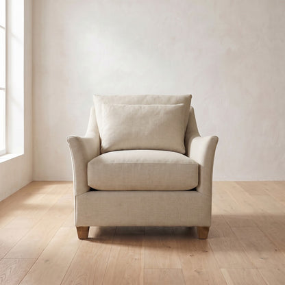 Moreau Chair in Natural Performance Linen