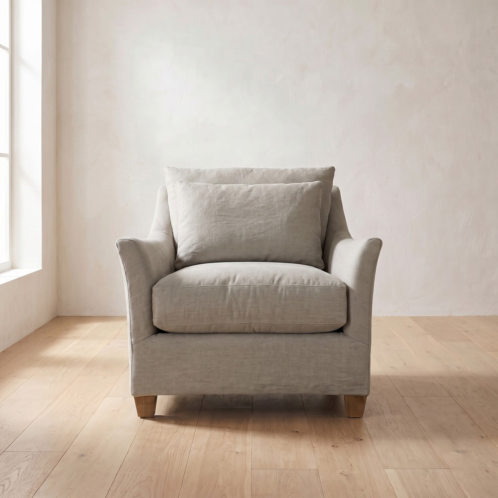 Moreau Chair in Putty Linen