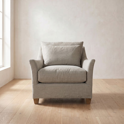 Moreau Chair in Putty Linen