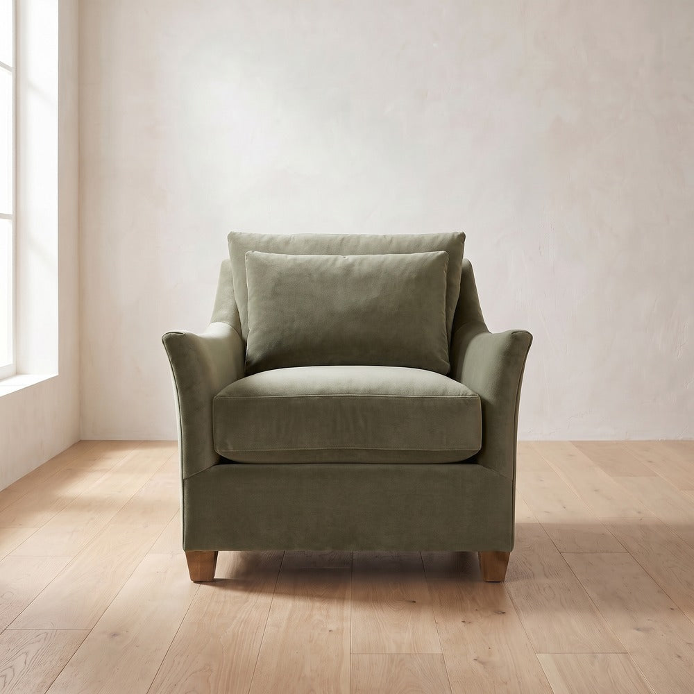 Moreau Chair in Sage Velvet