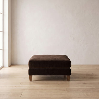 Moreau Ottoman in Bark Velvet