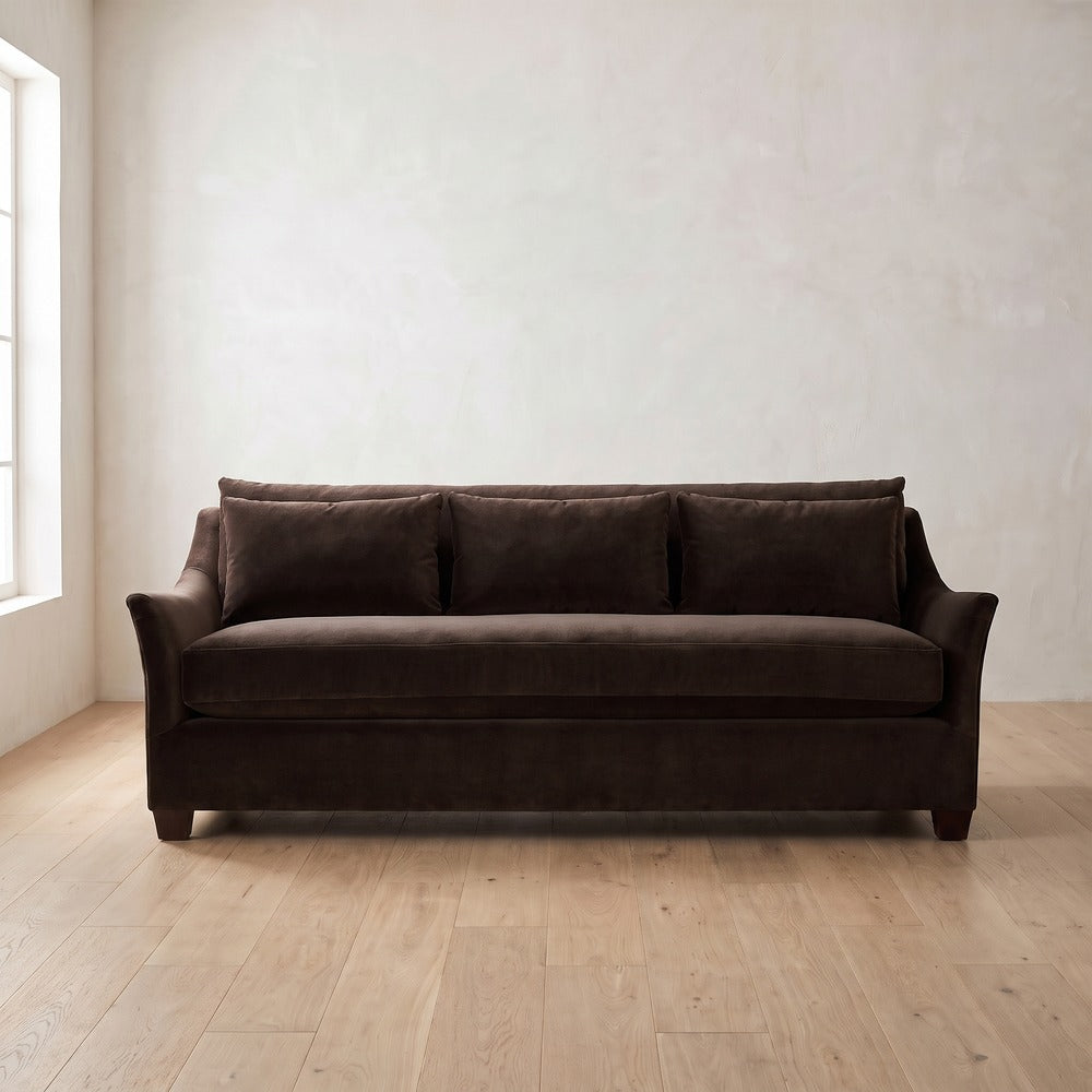 Moreau Sleeper Sofa in Bark Velvet