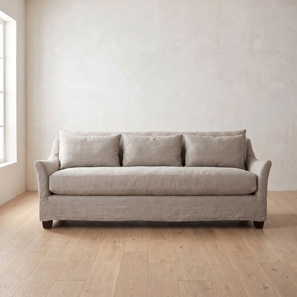 Moreau Sleeper Sofa in Natural Linen