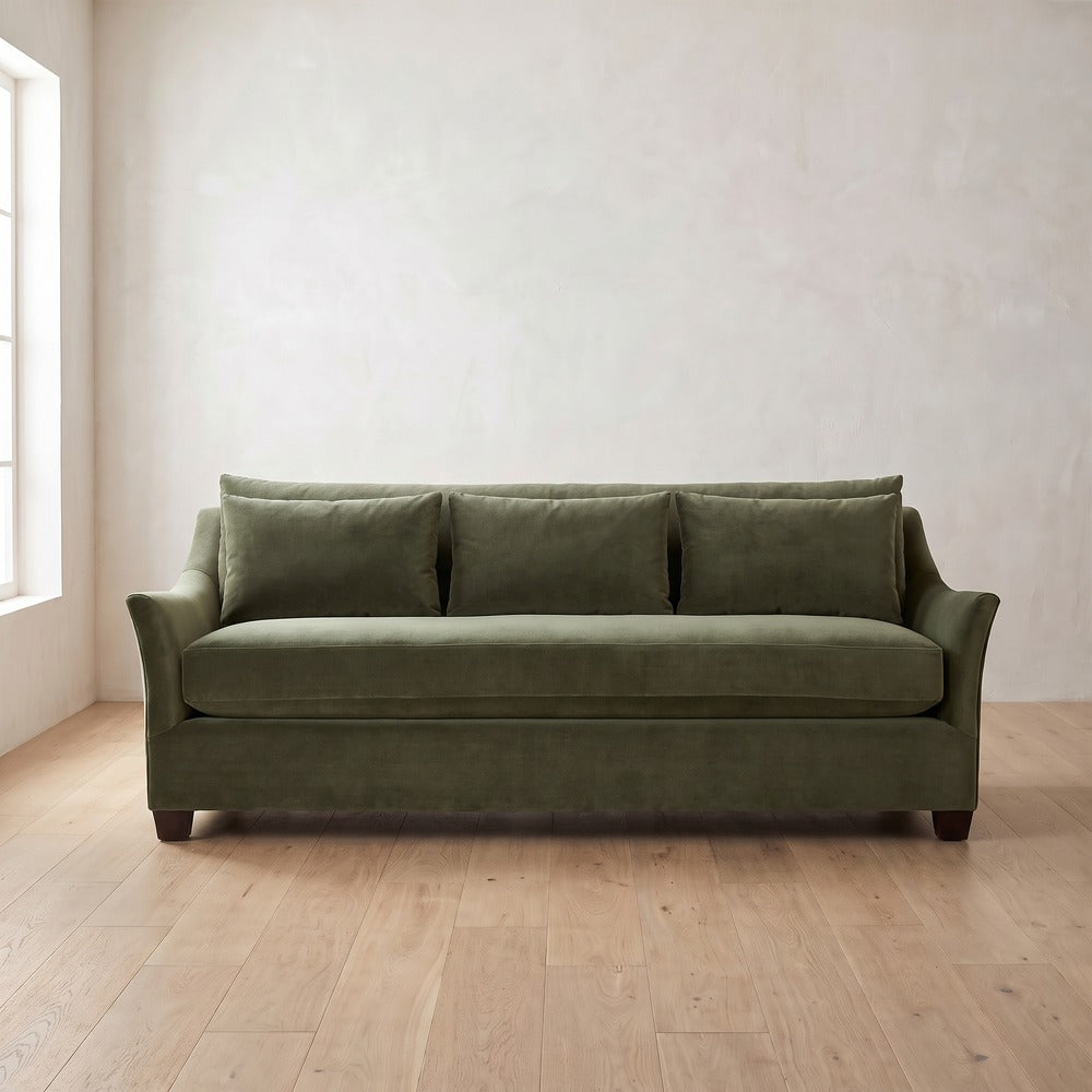 Moreau Sleeper Sofa in Sage Velvet