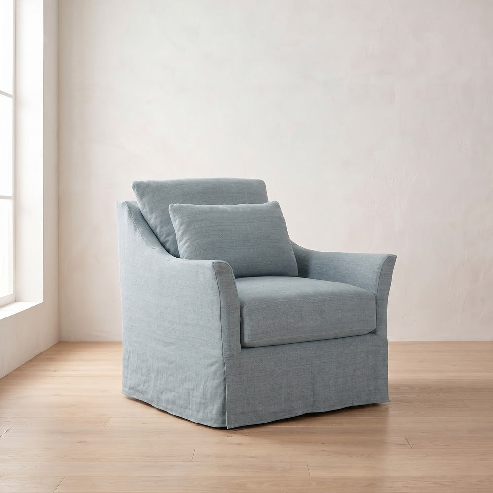 Moreau Slipcover Chair, styled at home
