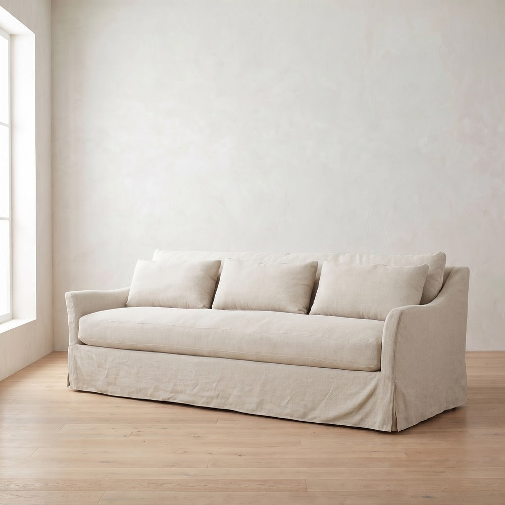Moreau Slipcover Sofa, styled at home