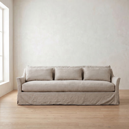 Moreau Slipcover Sofa in Natural Linen