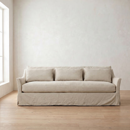 Moreau Slipcover Sofa in Natural Performance Linen