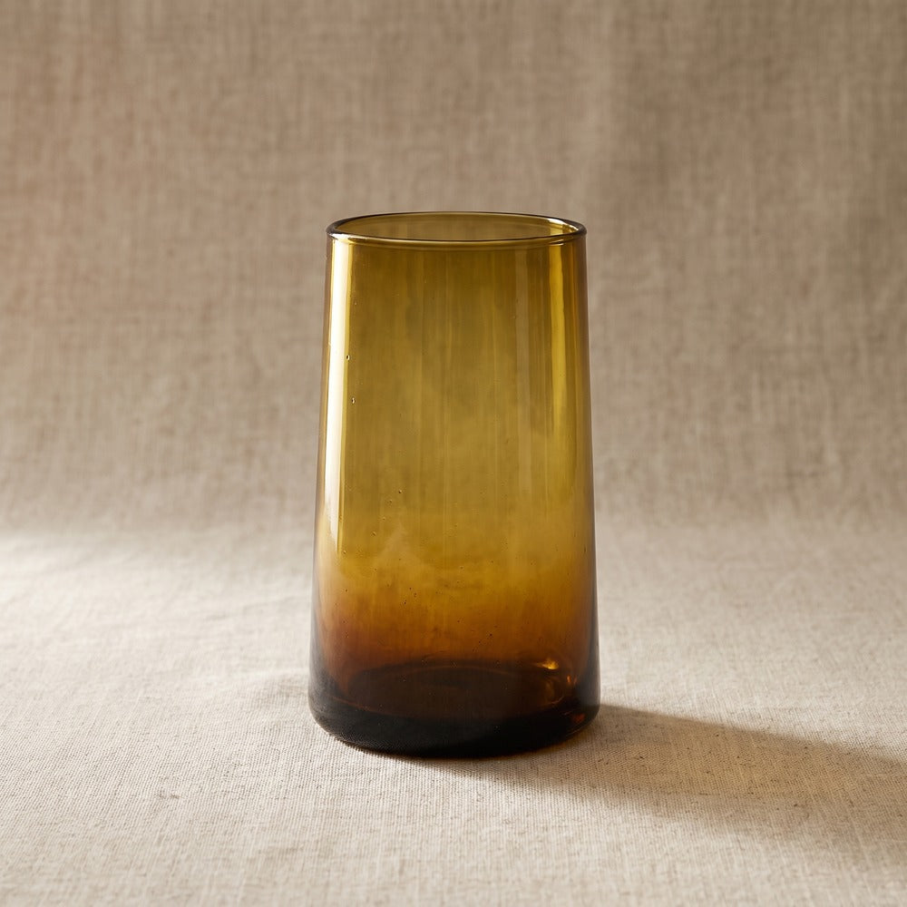 Large Amber Moroccan Glasses