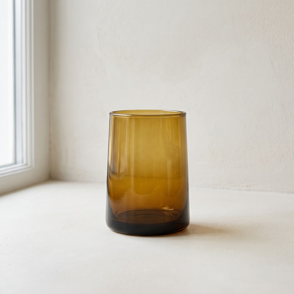 Small Amber Moroccan Glasses