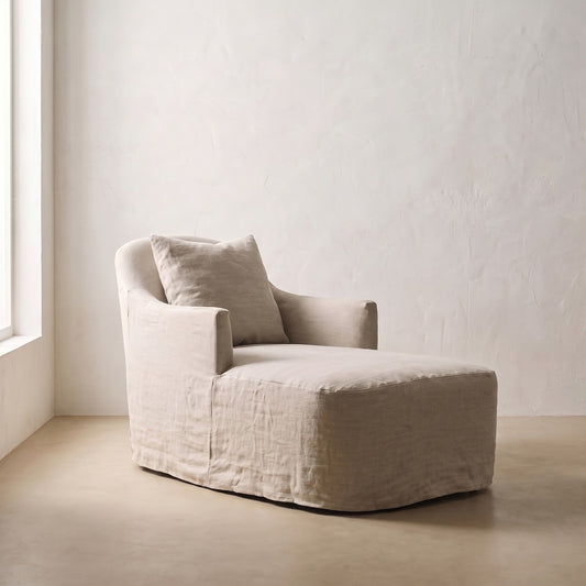 Noel Chaise in Putty, alternate view