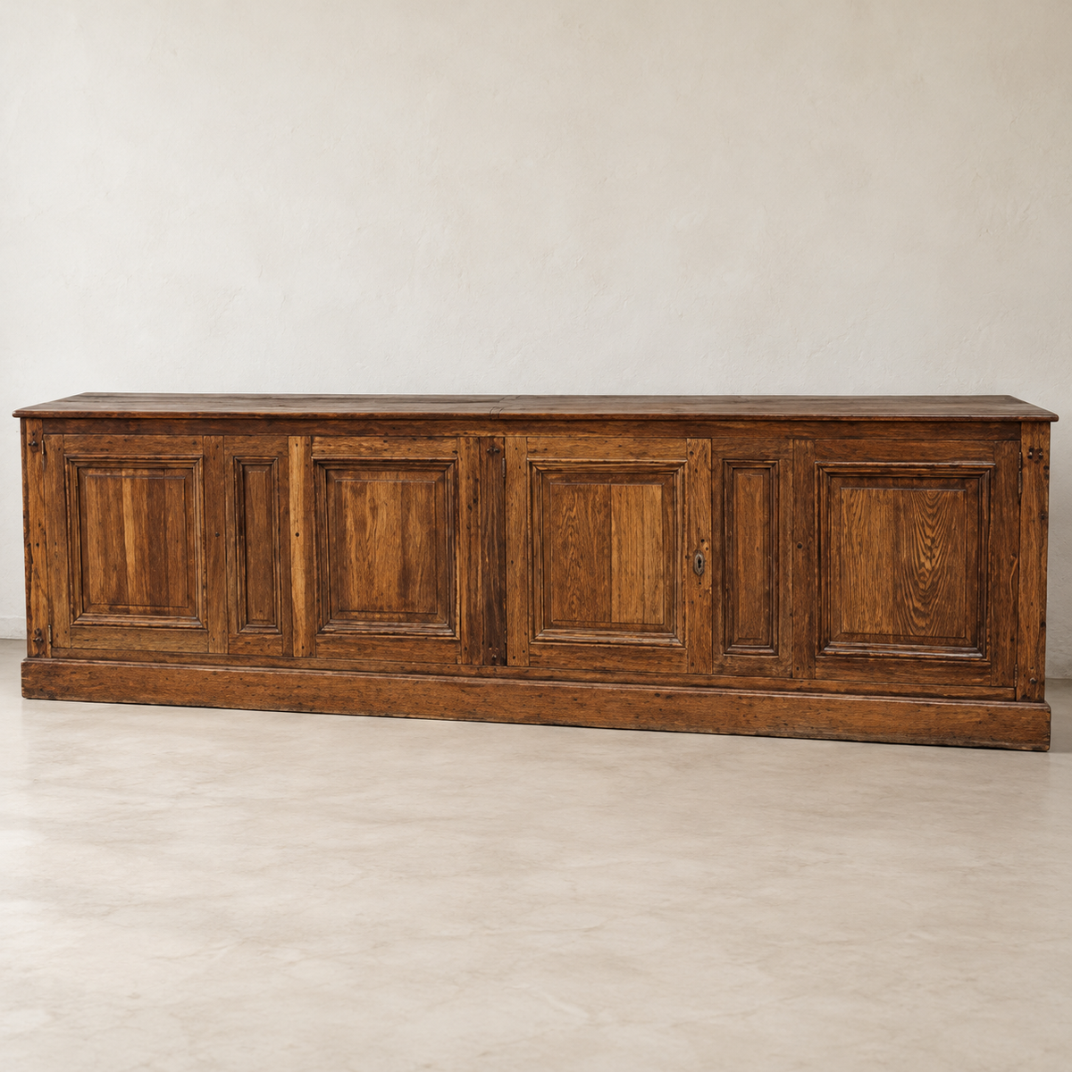 19th Century Oak Cabinet Base