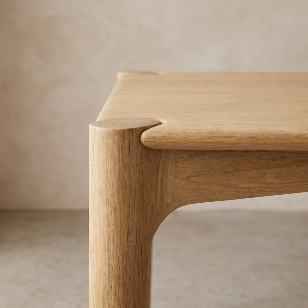 Oiled Oak Dining Table, detail