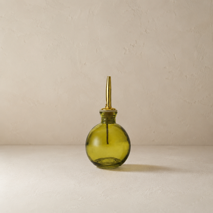 Olive Glass Cruet