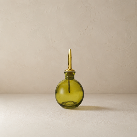 Olive Glass Cruet