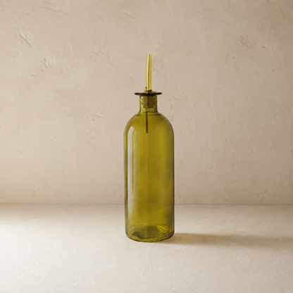 Olive Glass Cruet