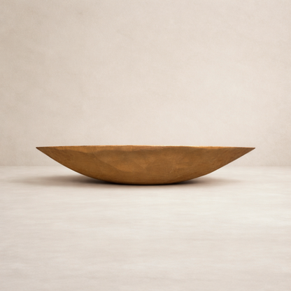 Oversized Oval Wood Serving Bowl