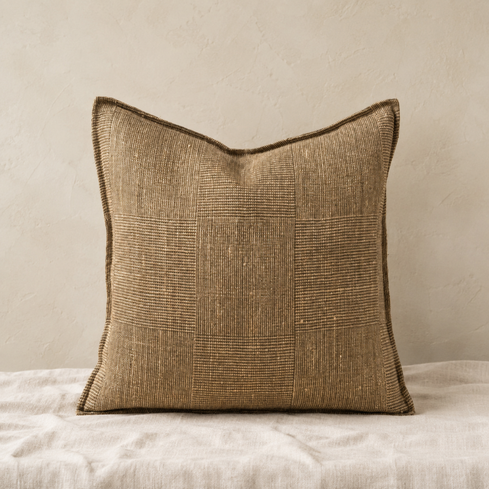 Patch Weave Linen Pillow - 20"x20"