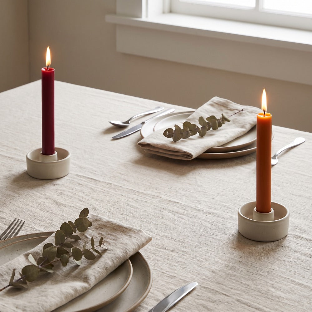 Petite Hand-Dipped Beeswax Taper Candles