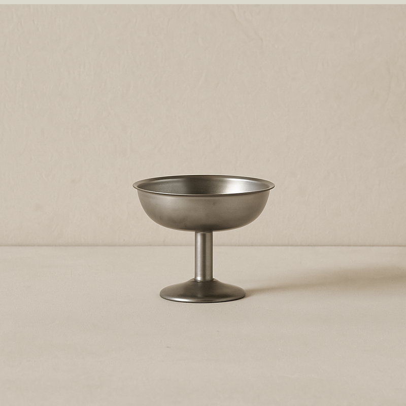 Pewter Footed Coupe Glass