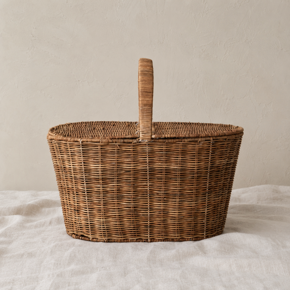 Rattan Picnic Basket