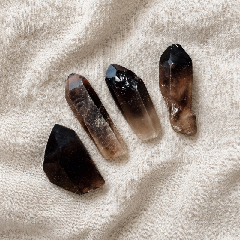 Raw Smoky Quartz Points