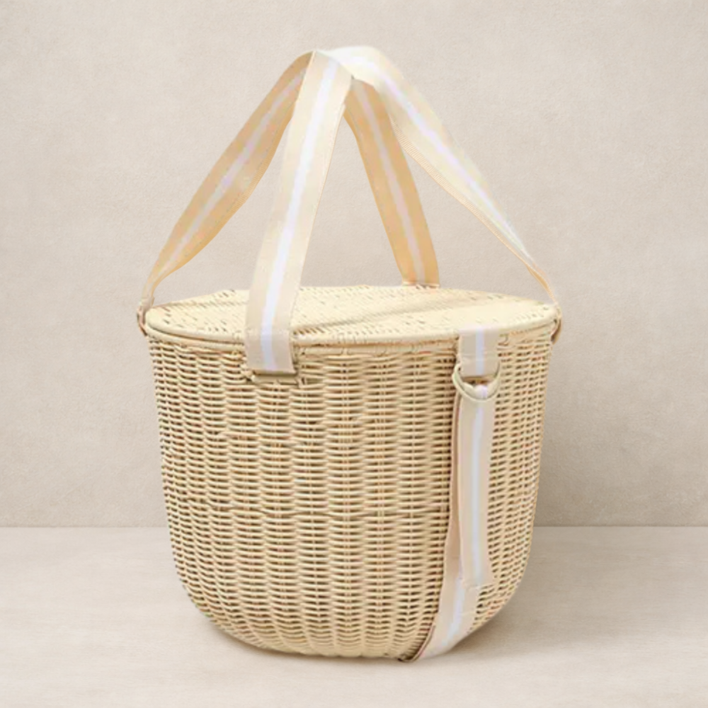 Round Picnic Cooler Basket