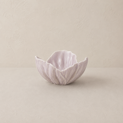 Sculpted Petal Stoneware Bowl