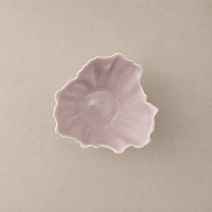 Sculpted Petal Stoneware Bowl