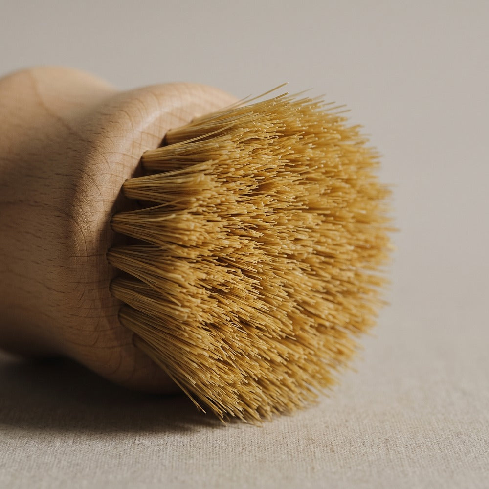 Short Round Wood Brush, styled at home